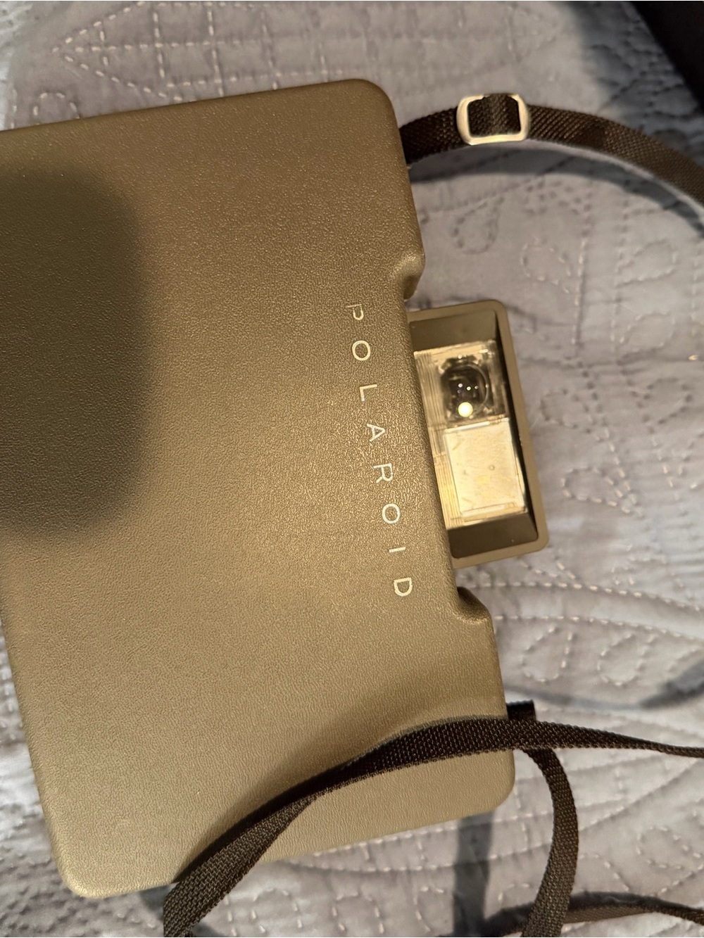 Polaroid Camera with Black Strap